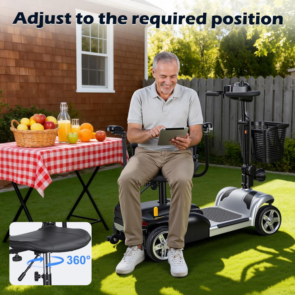 Electric Scooter Adults - Mobility Scooter with LED Light Basket