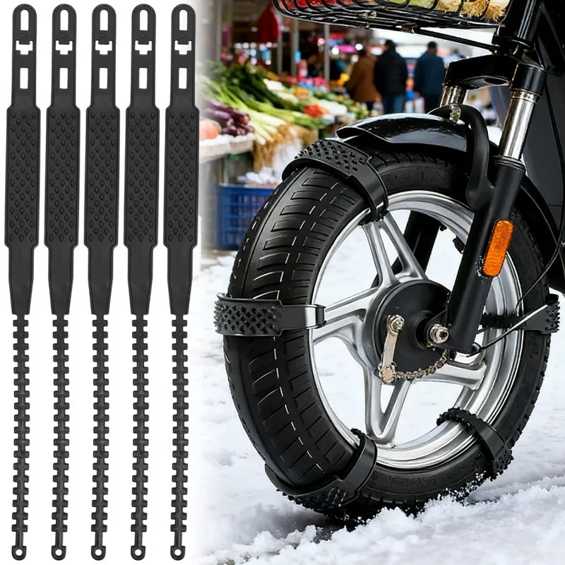 Scooter Tire - Universal Motorcycle Snow Chains Non-Slip Ice
