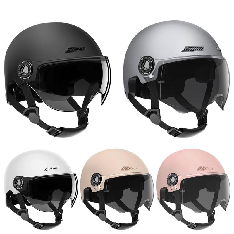 Scooter Helmet Set - Motorcycle Helmet Jet Style Bicycle Helmets