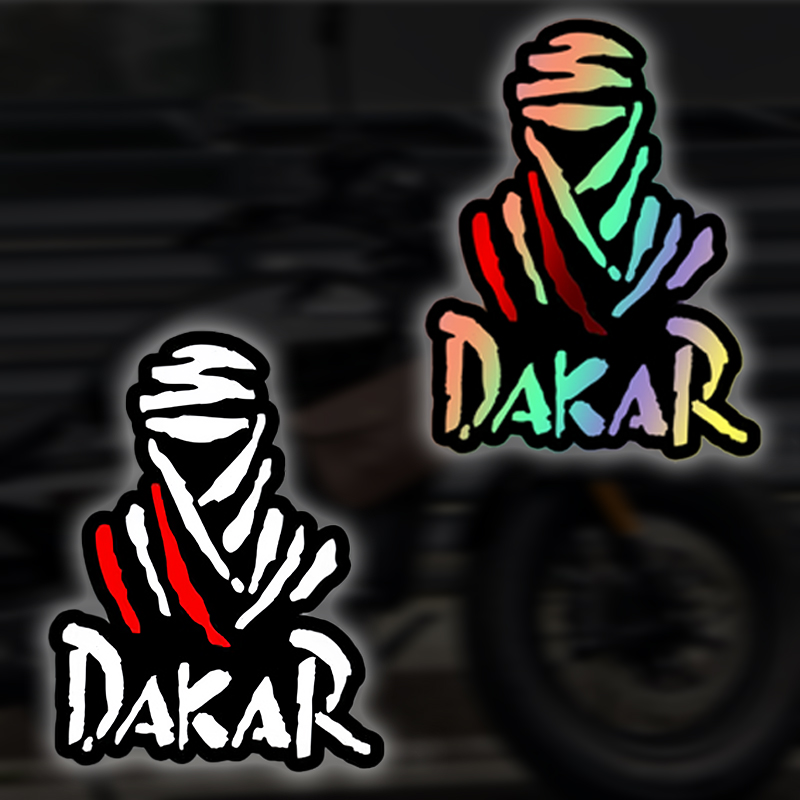 Scooter Helmet Set - 1PC Dakar Rally Game Motorcycle Stickers