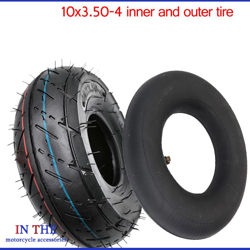 Scooter Tire - 10x3.50-4 Inner Outer Tyre Thickened Pneumatic