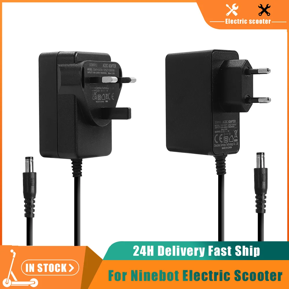 Kids Electric Scooter - 25.2V 1A Charger for Ninebot by