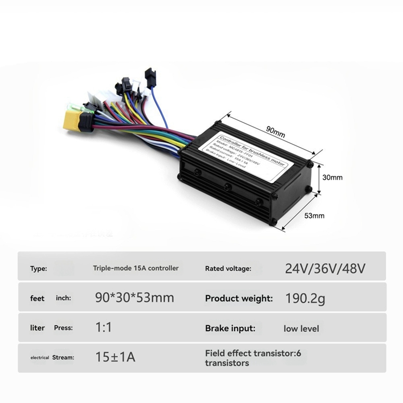 Ebike 3 Mode 24V 36V 48V 15A C - Scooter Electric 评论和价格