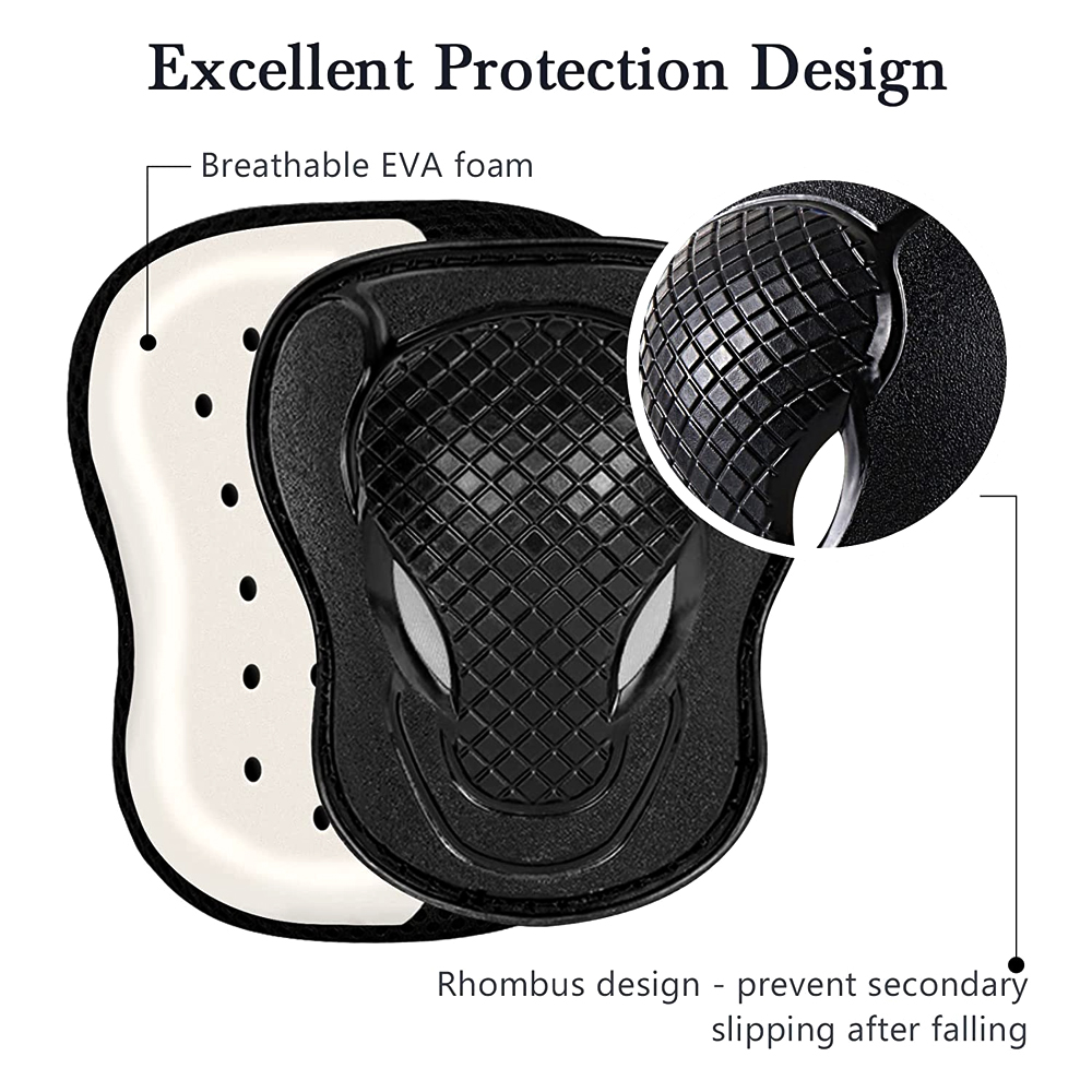 GOMOREON 6Pcs/Set Kids Safety  - Scooter Helmet Set 评论和价格